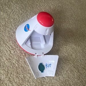 Space Capsule Toy - Red and White